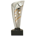 Cheerleading Banner Resin Award- 7" Tall